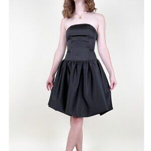 Vintage Bubble Skirt Drop Waist Mini Midi Dress Wedding Guest Whimsigoth Y2K 90s